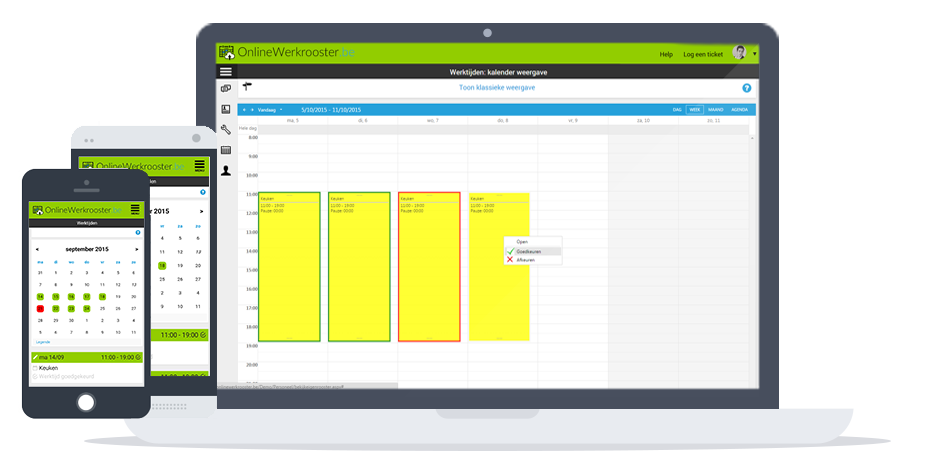 werkrooster horeca personeelsplanning